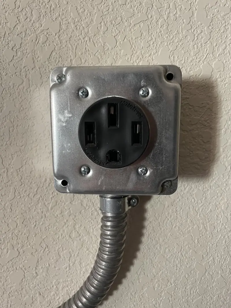 NEMA 14-50 outlet installed for Smart Home Electrical in Golden