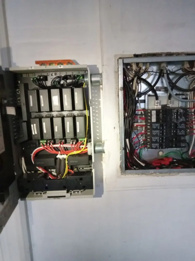 Electrical panel upgrade completed for Security Camera Wiring in Golden